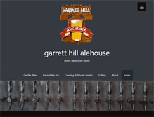 Tablet Screenshot of garretthillalehouse.com